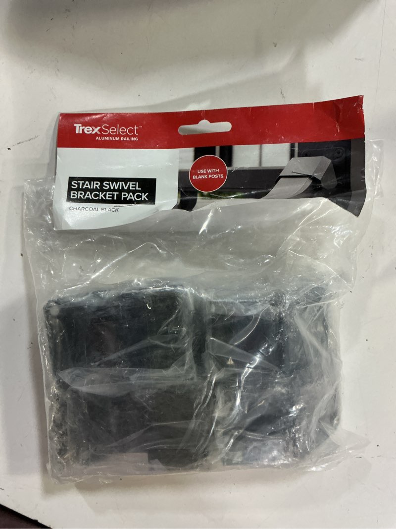 Condition photo showing New/Like New for trex select stair swivel bracket pack charcoal black 4 pack