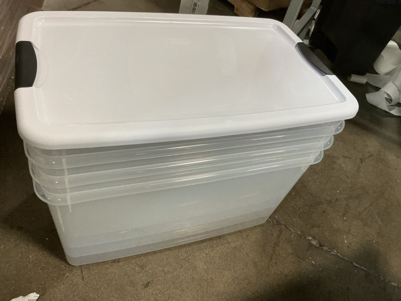 Condition photo showing Good Condition for sterilite 70 qt. ultra storage box ( of 4 pcs