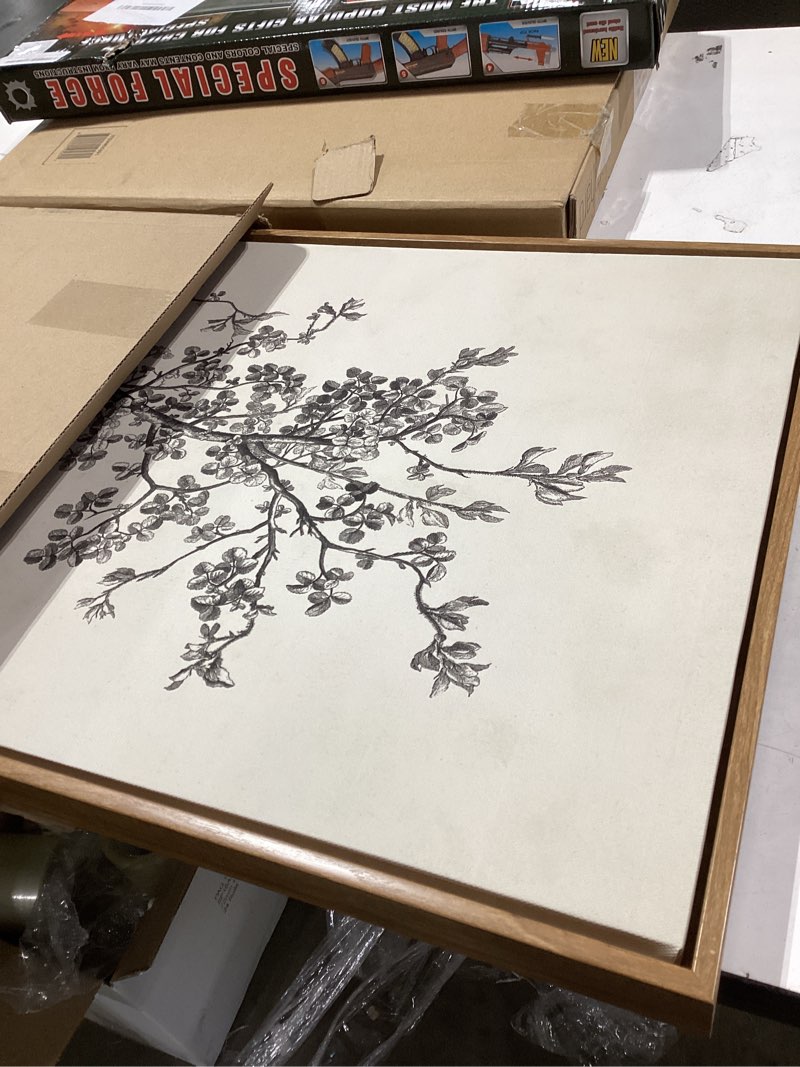 Condition photo showing Good Condition for MOXELART Framed Canvas Wall Art Home Decor, Vintage Abstract Art Prints Decor, Mid Century Modern Abstract Oil Paintings for Living Room, Bedroom, Bathroom, Office, Farmhouse, Wall Décor 16"L x 24"W Vintage Abstract Wall Art