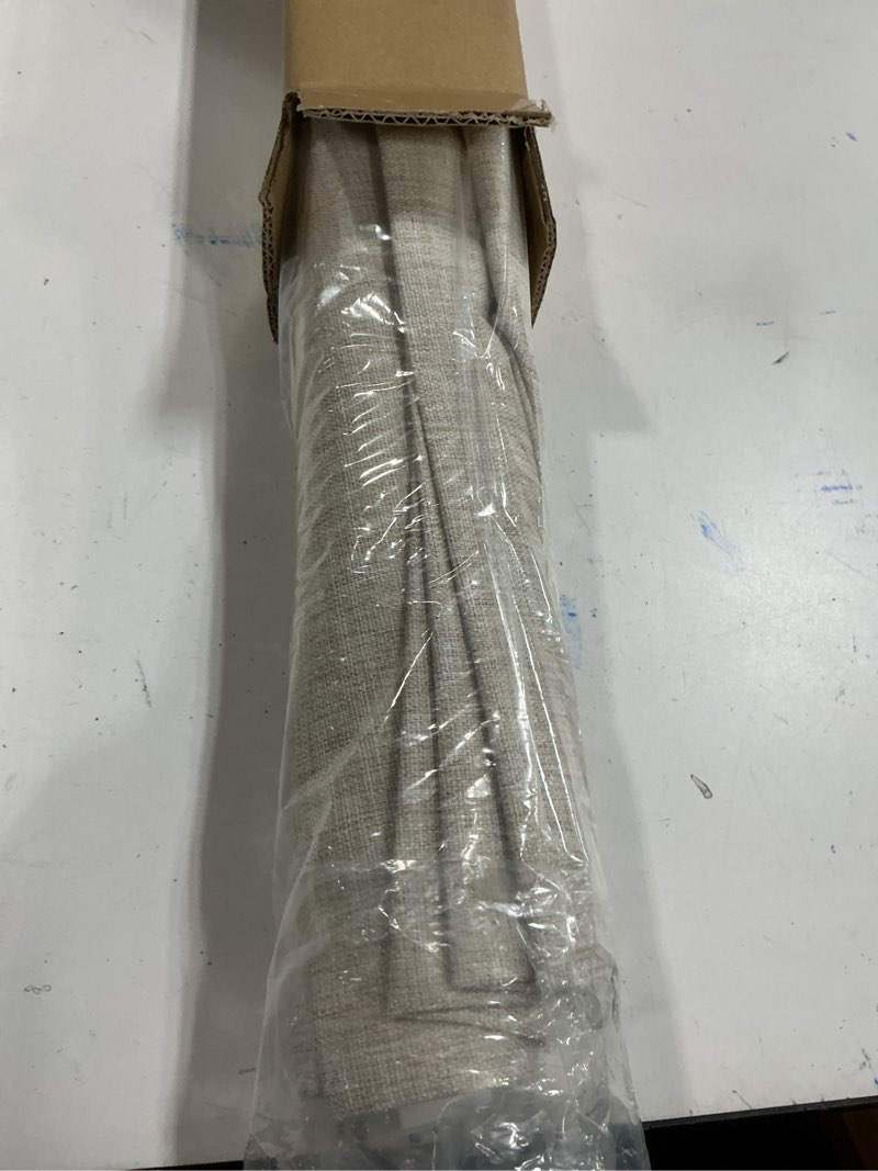 Condition photo showing Good Condition for LazBlinds No Tools No Drill Cordless Roman Shades for Windows, Blackout Thermal Insulated UV Blocking Window Blinds, Room Darkening Fabric Blinds for Indoor Windows, 29'' W x 64'' H, Beige Blackout - Beige 29" W x 64" H