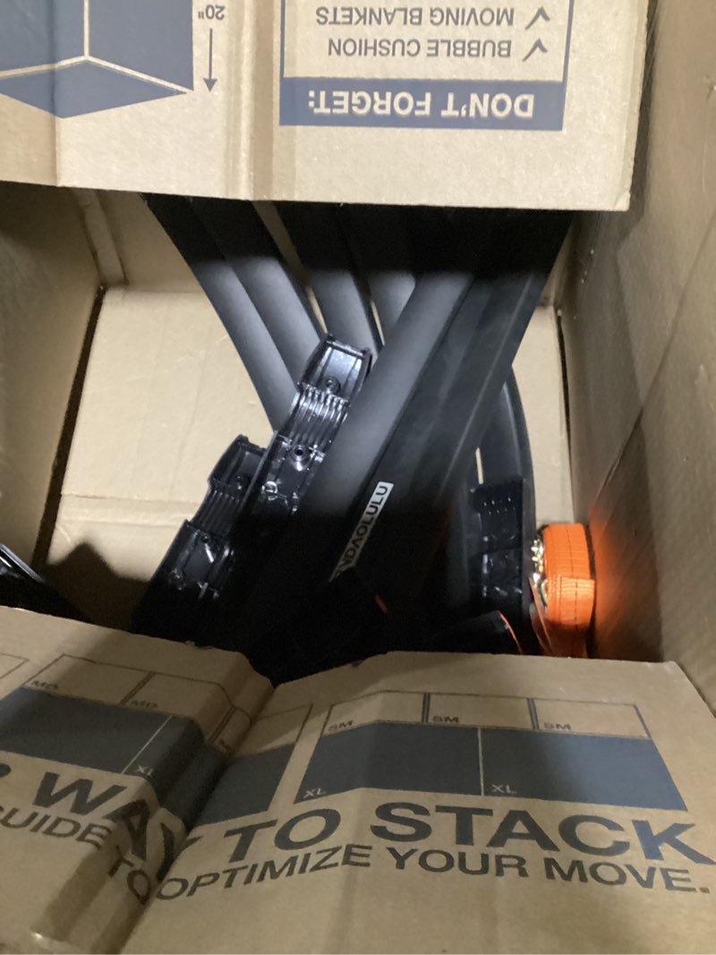 Condition photo showing As Is for Truck Bed Extender, Aluminum Tailgate Extender 53"-62" Fit for Ford F150 Heavy Duty, Ram1500/3500, Silverado 1500 2500 HD, Sierra, Tundra, Titan Pickup Truck Adjustable Tailgate Extension