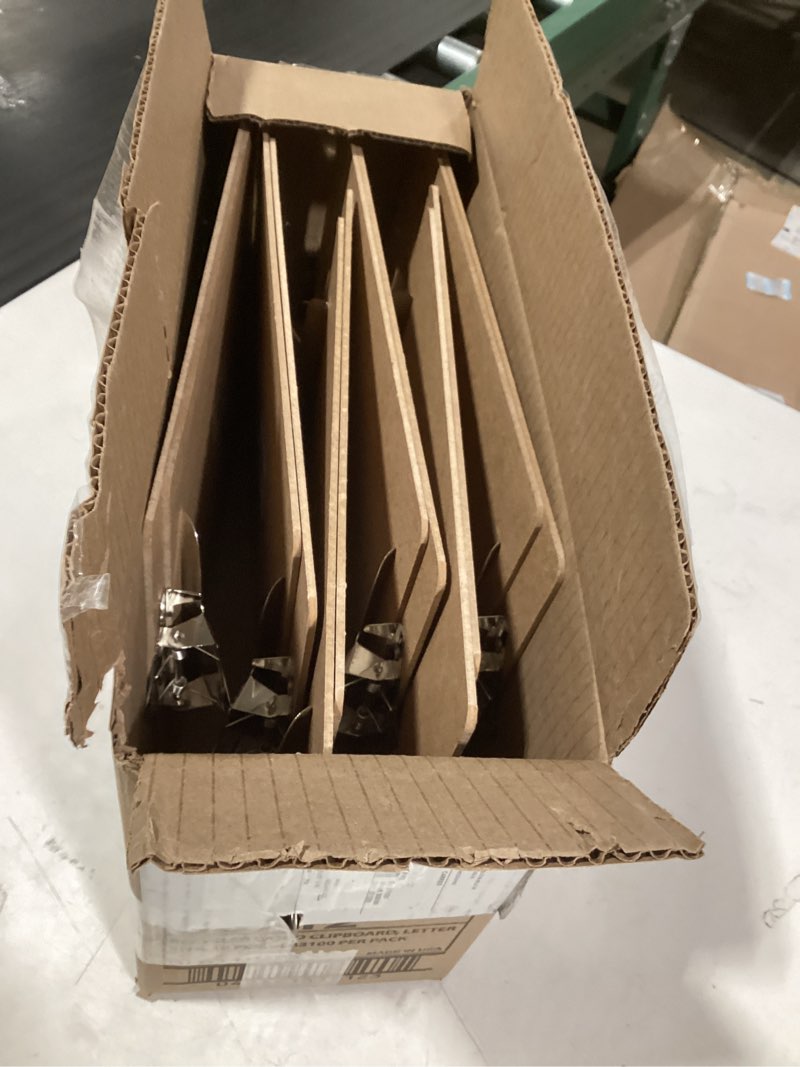 Condition photo showing Good Condition for Officemate Recycled Wood Clipboards, 6 Inch Clip, 12 Pack Clipboards, Letter Size (9 x 12.5 Inches), Brown (83712) 12 pack Brown