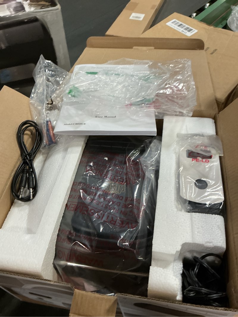 Condition photo showing Good Condition for CD Cassette Player Combo, Hernpark Rechargeable Boombox with Bluetooth 5.1, Tape Recording, FM Radio, Super Bass, Stereo Sound, Aux/USB Drive, Headphones Jack, Boom Box for Indoor Outdoor Black