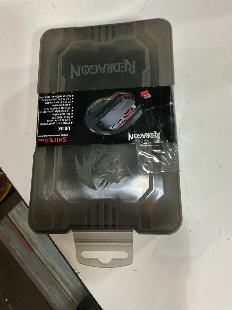 Condition photo showing New/Like New for redragon m801 wireless gaming mouse, rgb gaming mouse with mmo 9 programmable macro editing buttons, up 16000 adjustable dpi, rapid fire button for game, windows,pc - wireless, black