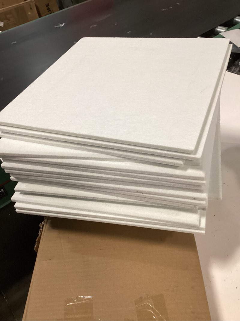 Condition photo showing Good Condition for acoustic panels 23-pack soundproof wall panels 12\\\\\\\"x12\\\\\\\"x0.4\\\\\\\" sound panels high density sound dampening panels - [white square] square 23 pack white