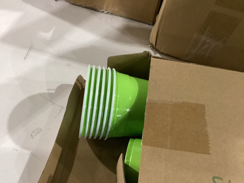 Condition photo showing New/Like New for 100 pcs 12 oz disposable plastic party cups, rainbow color drinking cups, durable & lightweight reusable for parties, holidays, events & home use (pastel) 100 pastel