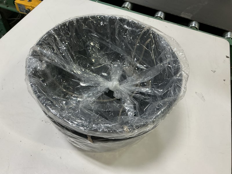 Condition photo showing Good Condition for La Jolie Maison Large Hanging Planters - 12 Inch Outdoor Flower Pots, Rock Gray Hanging Garden Planters Set of 2 Rock Gray 12 Inch