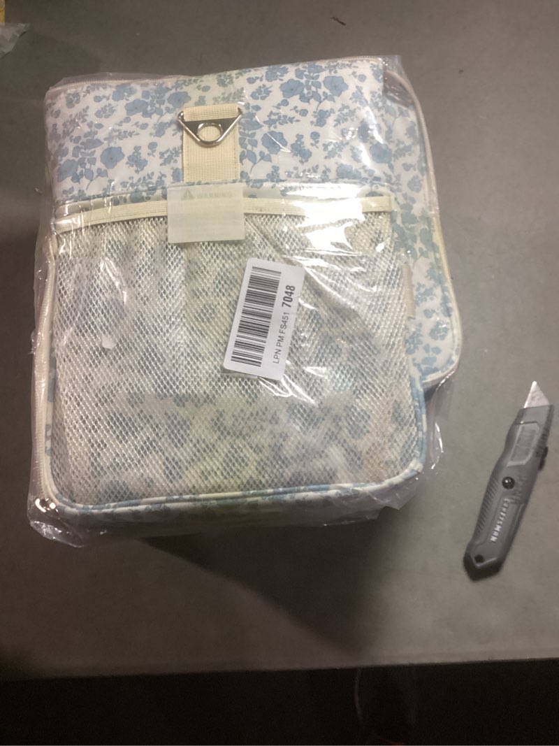 Condition photo showing Good Condition for relavel nail polish organizer, nail bag holds 80 to 100+ bottles (15ml/0.5fl.oz) nail lamp, nail supplies kit gels polish storage case with 2 removable pouches for manicure nail tech gifts (floral) floral print extra large