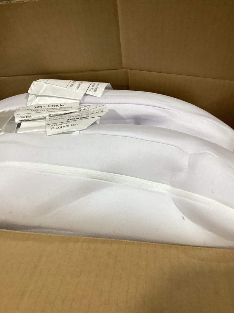 Condition photo showing Good Condition for Casper Sleep, Standard Hybrid Pillow, Two Pack, White 2 Count Standard Two Pack