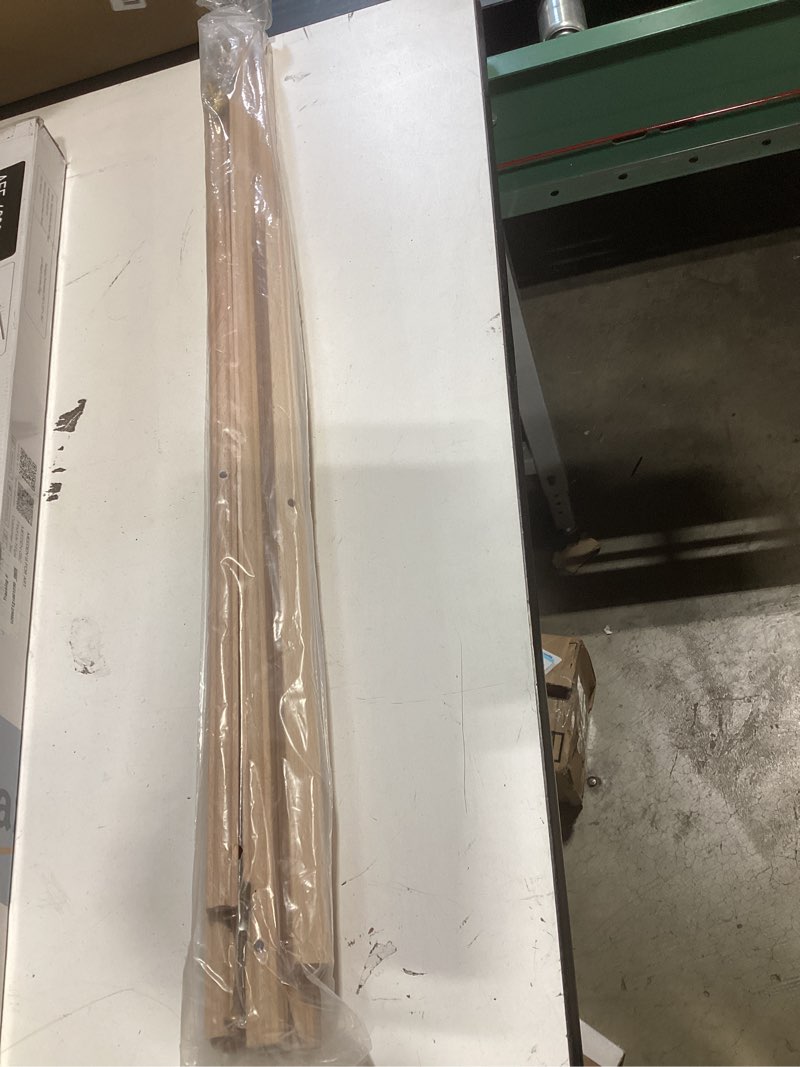 Condition photo showing Good Condition for meeden wood easel stand for display: wooden display tripod stand for posters pictures paintings - wedding decor holder for welcome sign natural color