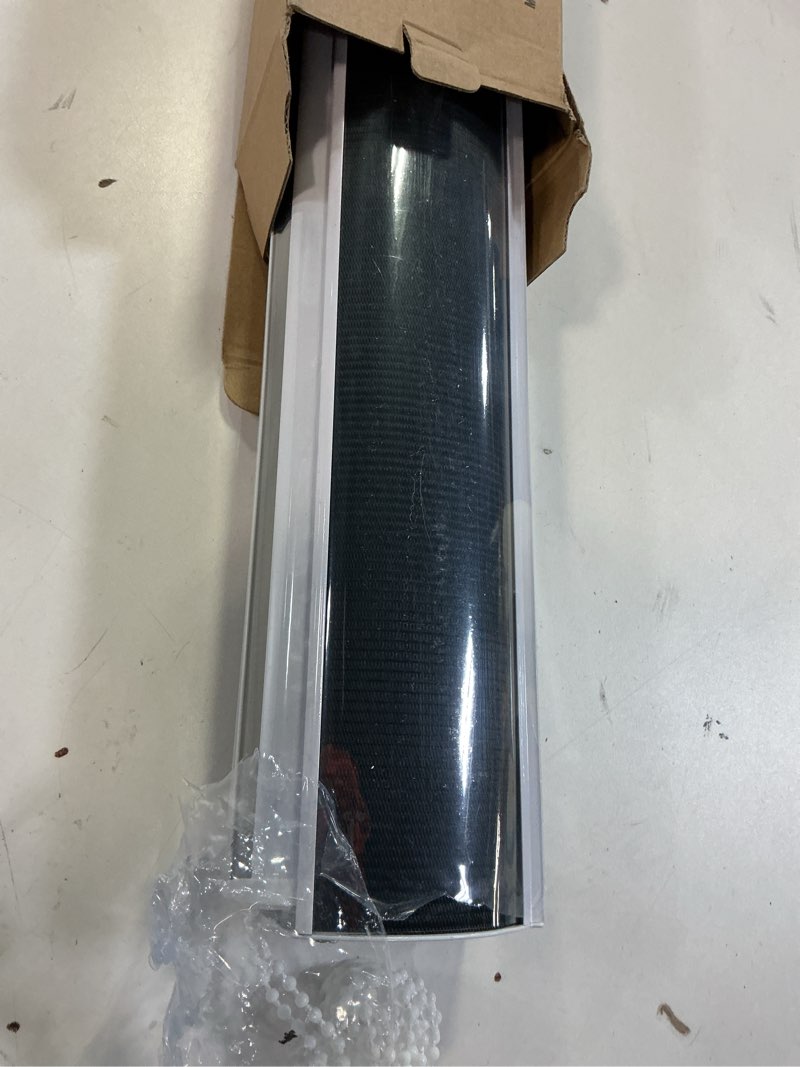 Condition photo showing Good Condition for Blackout Zebra Blinds, Dual Layer Free-Stop, Room Darkening Zebra Shades, Blinds for Indoor Windows, Light Filtering Privacy Sheer Shade for Home(23" W X 72" H, Black) 23"W x 72"H Black