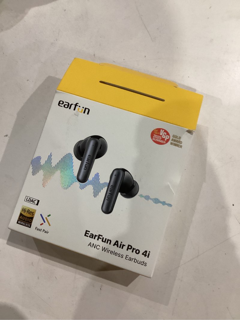Condition photo showing Good Condition for EarFun Air Pro 4i Noise Cancelling Wireless Earbuds, Hi-Res Sound with LDAC, 6 Mics AI ENC Clear Call, 40H Playtime, Multipoint Connection, Surround Sound, Bluetooth 5.4 Earbuds, Wireless Charging