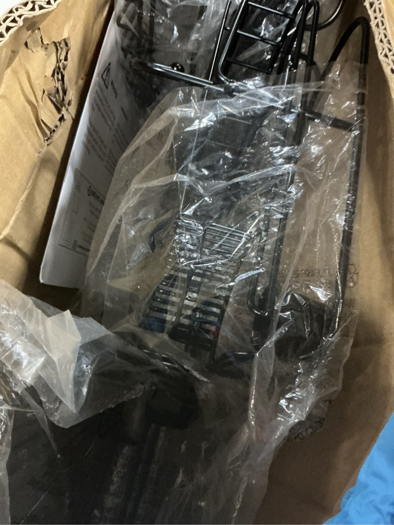 Condition photo showing Good Condition for Zenna Home Rustproof Hanging Shower Caddy, Over the Shower Head Caddy with 2 Shelves and Built In Hooks, Aluminum Bathroom Hanging Organizer, Black