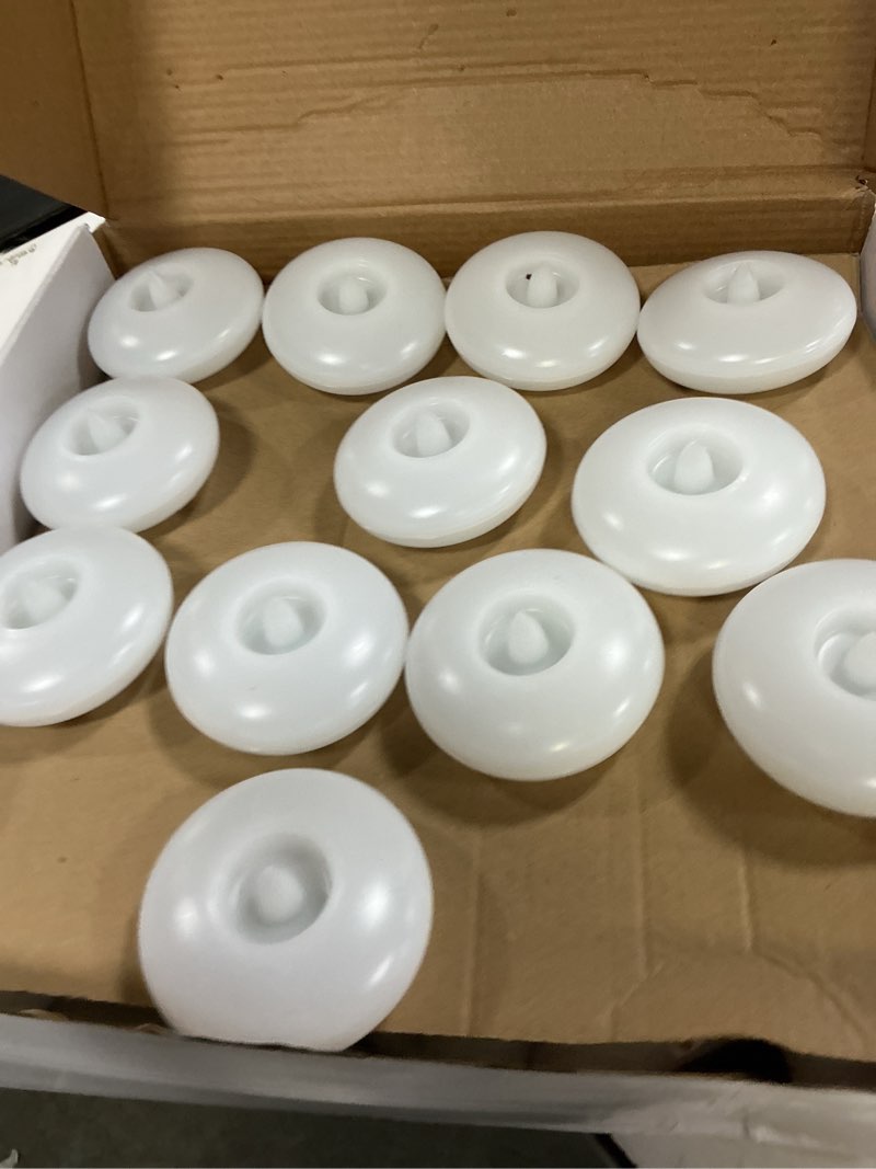 Condition photo showing New/Like New for homemory 48 pack 3” flameless led floating candles, 200 hour white battery operate waterproof tealights for cylinder vases, centerpieces at wedding decor, party, pool white base 48 pack