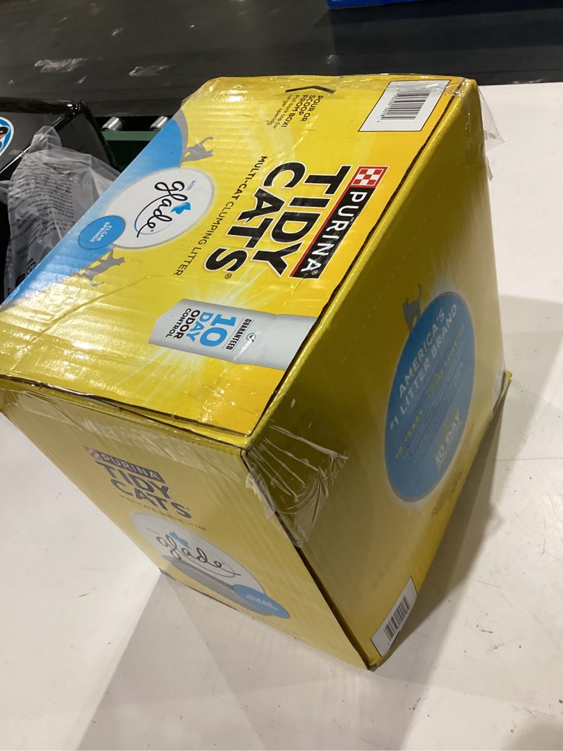 Condition photo showing New/Like New for purina tidy cats clumping multi cat litter, glade clear springs - 38 lb. box 38 pound (pack of 1)