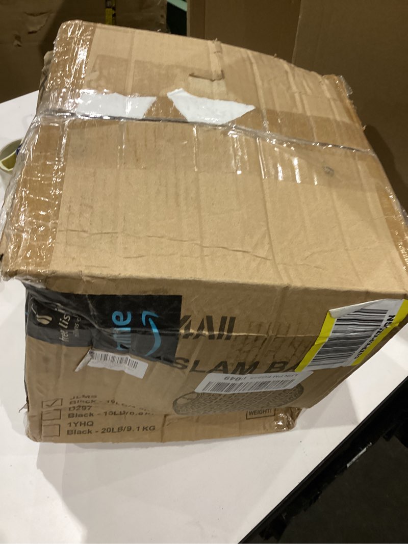 Condition photo showing New/Like New for Yes4All Slam Balls, 10-40lb Weighted Ball Weight, Durable PVC Sand Filled Workout Dynamic Slam Ball for Core Strengthen Black 10lbs