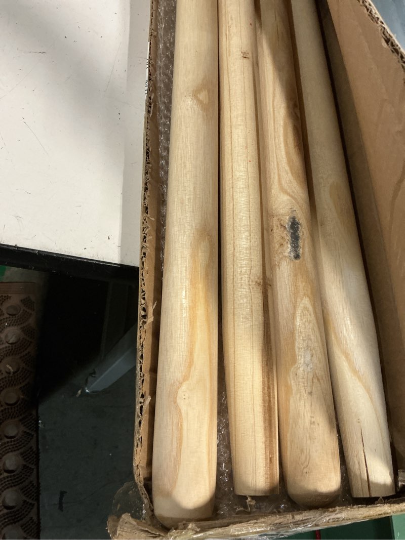 Condition photo showing Good Condition for menkxi 4 pcs wooden shovel handle replacement 41" (104cm) for long d handle shovels garden tool, 1-1/2" diameter 4 41"