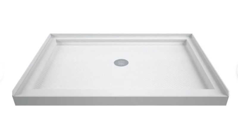 DreamLine SlimLine 34" x 48" Shower Base with Single Threshold and 3-1/4" Center Drain