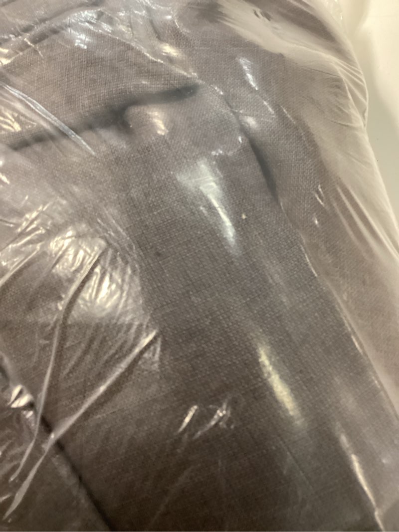 Condition photo showing Good Condition for european linen curtain - single panel, 48x84, storm
