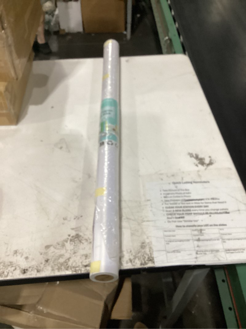 Condition photo showing Good Condition for varypaper metallic white brushed stainless steel contact paper for appliances dishwasher refrigerator vinyl wrap fridge covers peel and stick white wallpaper for kitchen countertops 15.7''x78.7'' metallic white 15.7" x 78.7"