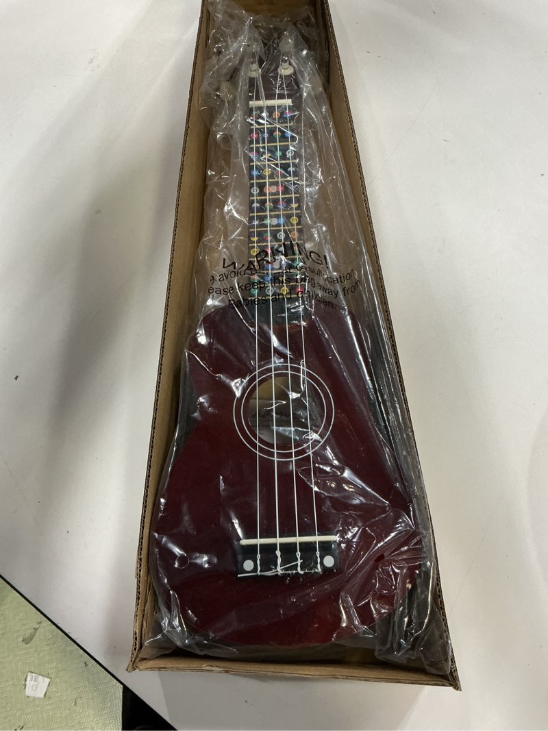 Condition photo showing Good Condition for ADM Ukulele for Beginners Hawaiian Wood Ukelele Kit for Kids Adult Student Starter Professional Ukalelee Pack Bundle with Free Lessons Gig Bag Strap Nylon String Tuner (Brown, 21 Inch)