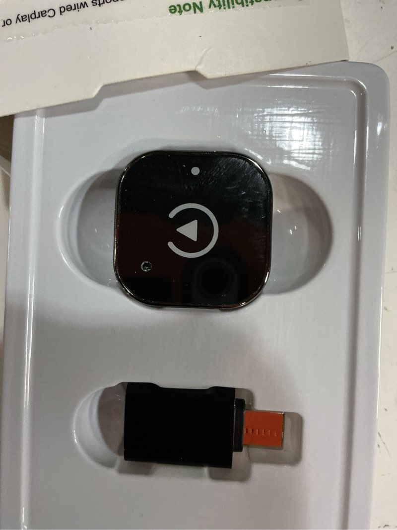 Condition photo showing Good Condition for wireless carplay adapter & android auto dongle, fast auto-connect, compact plug & play wireless carplay converter for iphone & android, usb/usb-c, no delay, seamless reconnection (black)