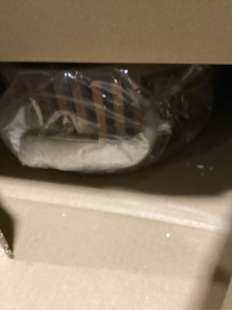 Condition photo showing As Is for aquateak patented moa oval teak shower organizer - a. caddy