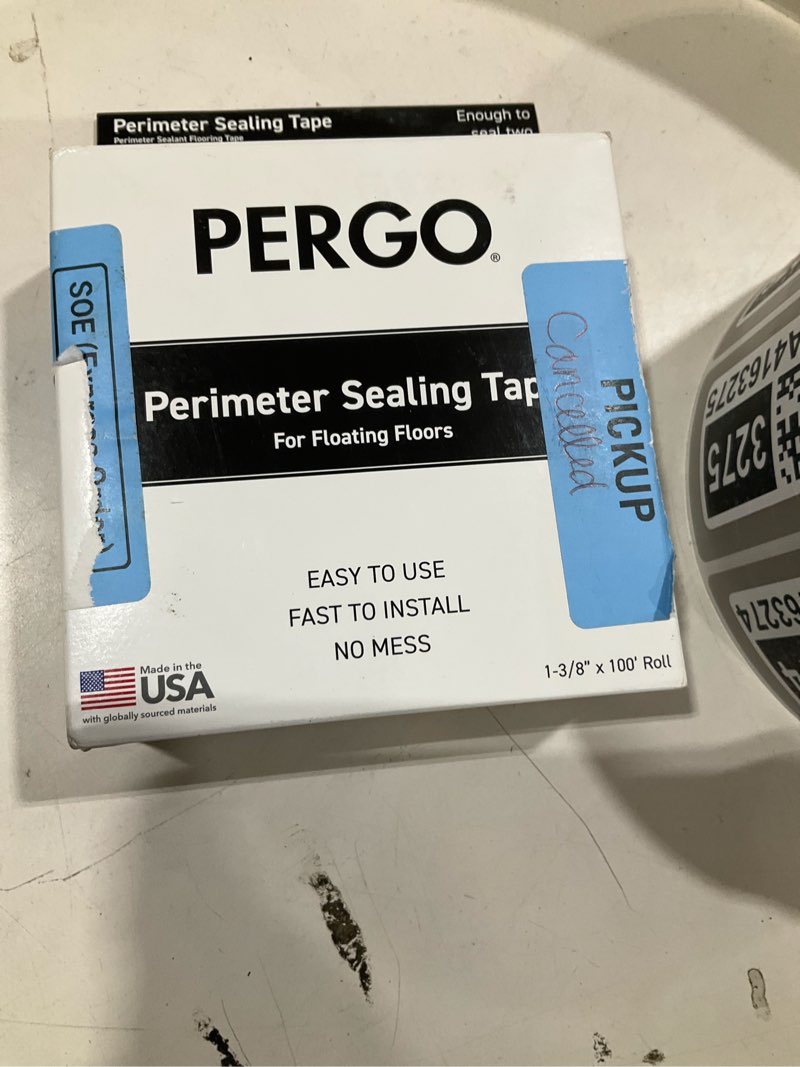 Condition photo showing As Is for pergo perimeterseal seam adhesive