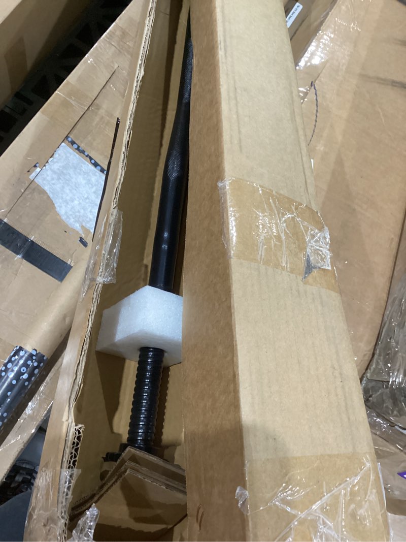 Condition photo showing Good Condition for cap barbell threaded curl bar set with 50 lb cement grip weight plates | ez curl bar with threaded collars for strength training & home gym workouts