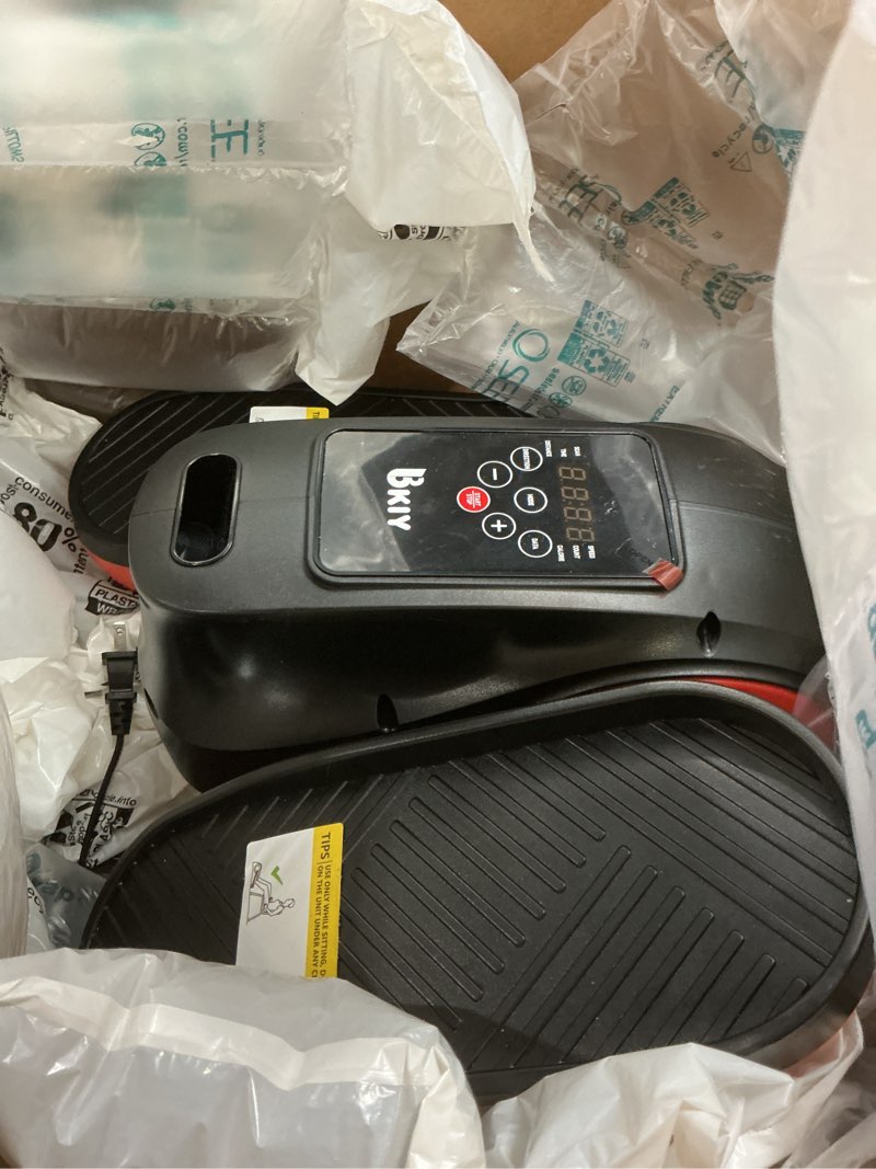 Condition photo showing Good Condition for under desk elliptical machine, electric under-desk elliptical for seniors - mini elliptical exercise equipment for home with 12-speed touch screen, remote control & reversible motion black