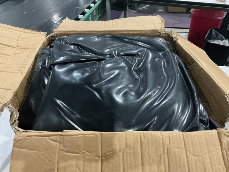 Condition photo showing As Is for ghosoone 4000 l/1000 gal water bladder tank, foldable portable water storage container, emergency water bag for rv, truck bed, fire prevention, drought resistance, black black 1000gal/4000l