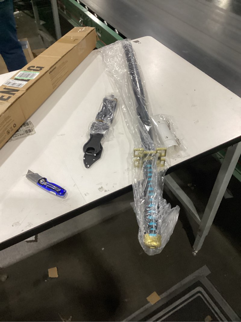 Condition photo showing New/Like New for RENGENG Light Up Sword, 40 Inches Rechargeable Plastic Replica with Belt & Stand, Sword with Original Texture Muichiro