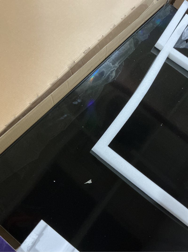 Condition photo showing As Is for screen damaged . roku smart tv – 75-inch plus series, mini-led tv – rokutv with enhanced voice remote – flat screen 4k qled television with dolby vision & wi-fi for streaming live local news, sports tv only 75\"