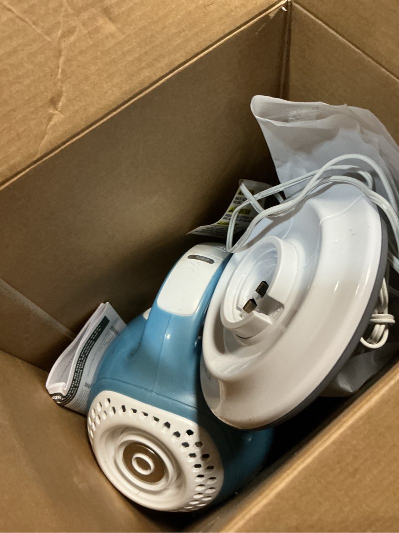 Condition photo showing As Is for black+decker dustbuster advancedclean handheld vacuum cordless, compact home and car vacuum with crevice tool, rotating nozzle and charging station, large dust bowl (chv1410l)