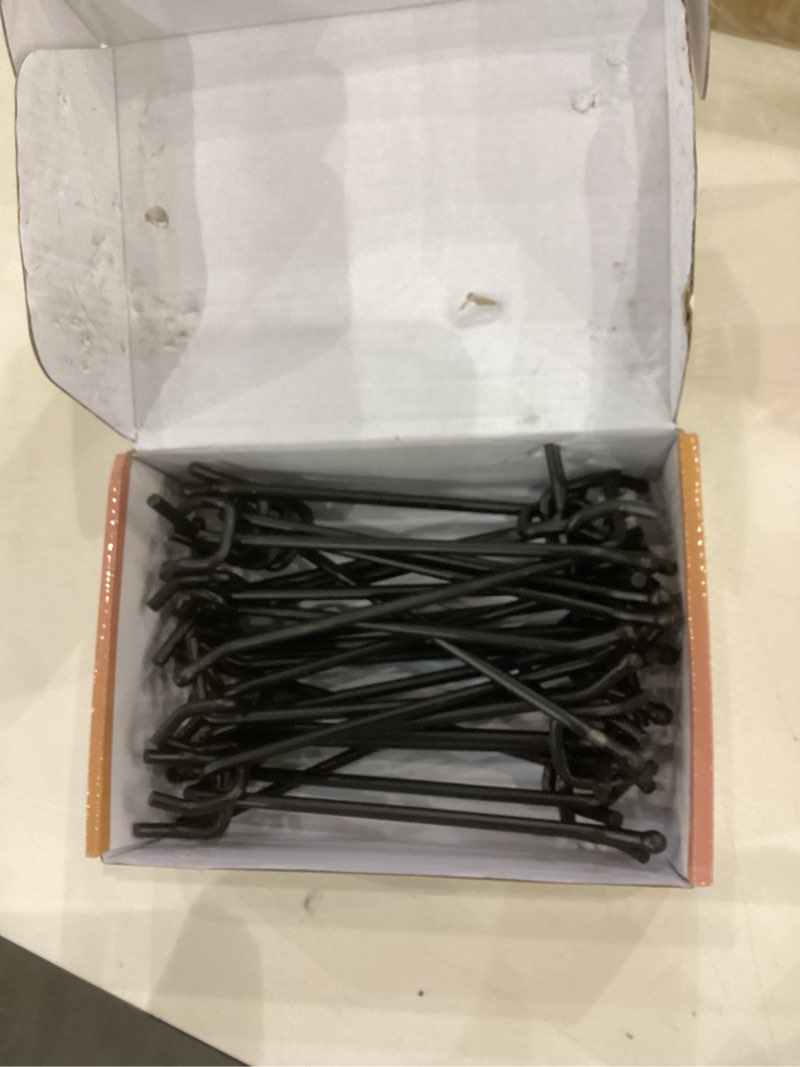 Condition photo showing As Is for HUHOLE Black Pegboard Hooks 6 Inch,Heavy Duty Pegboard Hooks, Fit 1/4\\\" Peg Board 6 Inch 