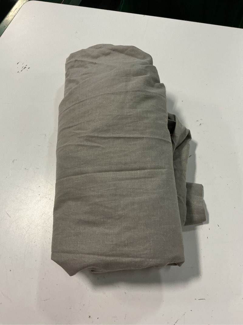 Condition photo showing Good Condition for ( 1panel ) quince european linen curtain - single panel, 48x84, grey