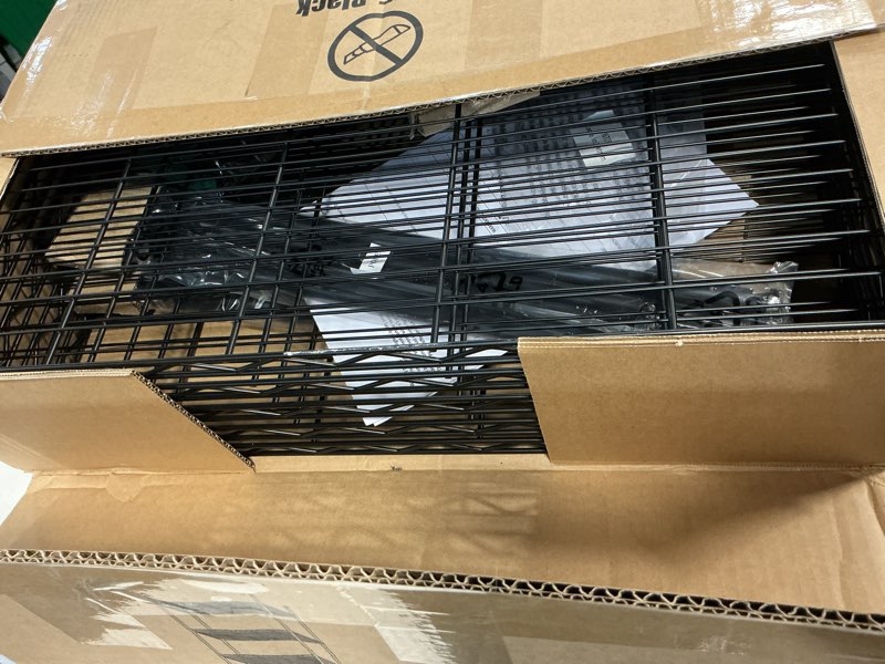 Condition photo showing Good Condition for fdw 14dx24wx60h wire rack 5 shelf storage unit wire shelving unit metal shelf organizer heavy duty certification commercial grade rack utility for bathroom office kitchen (black) black 24×14×60