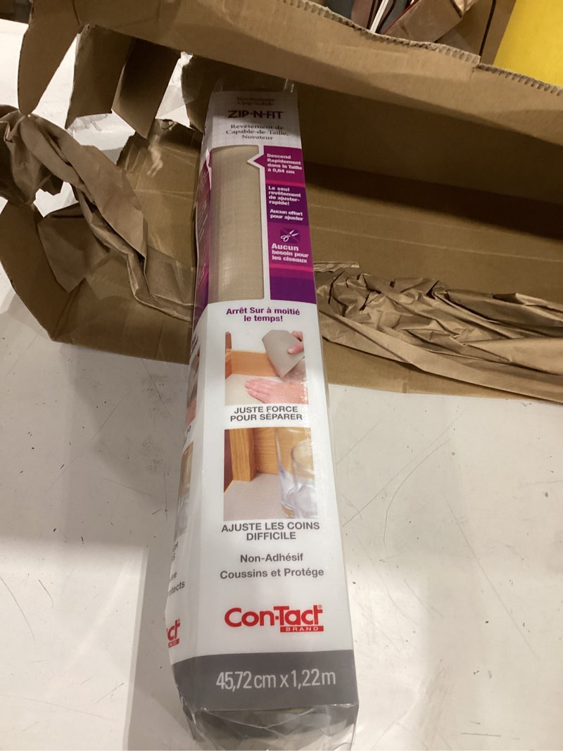 Condition photo showing Good Condition for con-tact brand zip-n-fit solid grip liner, 18" x 4', taupe (04f-cz6u59-06az)