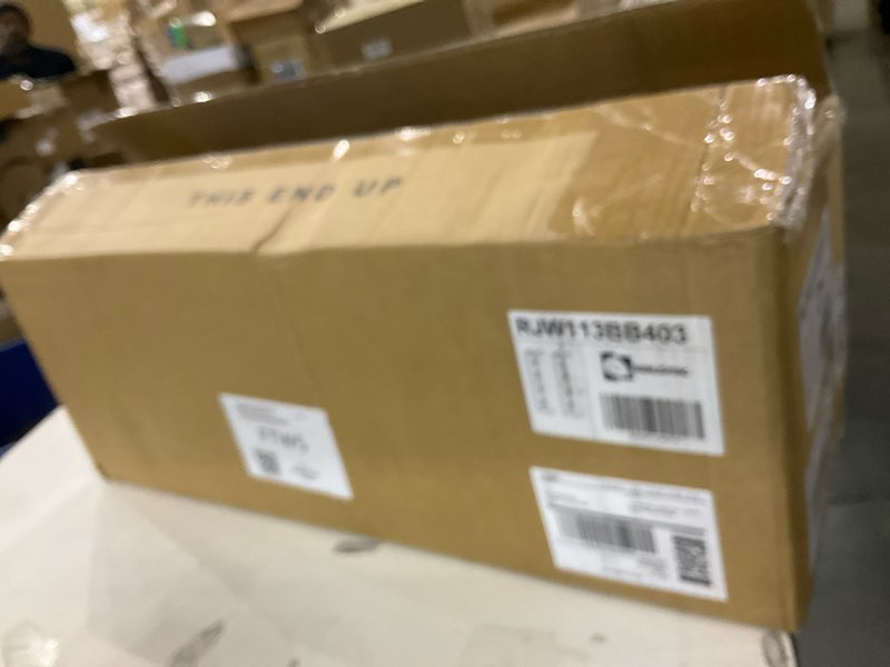 Condition photo showing New/Like New for 2 Pack 2 Light 15" Alabaster Marble Bathroom Wall Sconce Modern Concise Style Wall Light Fixture,Black Finish for Bedroom Hallway Bedside 15 Inch