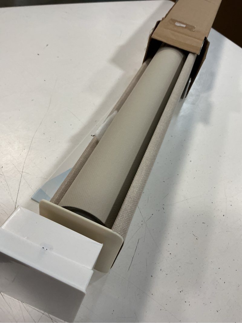 Condition photo showing Good Condition for lazblinds 100% blackout roller shades, no tools no drill cordless blinds for windows, thermal insulated uv protection privacy window shades for bedroom (36''w x 72''h, beige) beige 36''w x 72''h