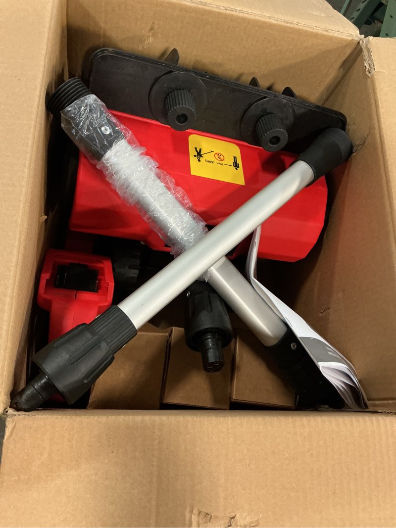 Condition photo showing Good Condition for Cordless Snow Shovel,12.5" Electric Snow Blower with 2x4.0Ah Batteries,20V Snow Remover with Directional Chute,6" Snow Intake and 27Ft Throw, for Driveway,Deck,Yard Steps Red