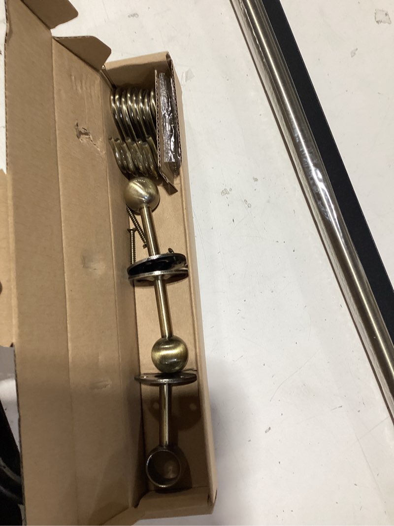 Condition photo showing As Is for rothley hanging pot rack hanger: 39.4 inch stainless steel pot and pan hanger pot rack wall mounted hanging pots and pans rack pot hangers for kitchen wall kitchen rail with hooks (antique brass) 39.4 inch antique brass