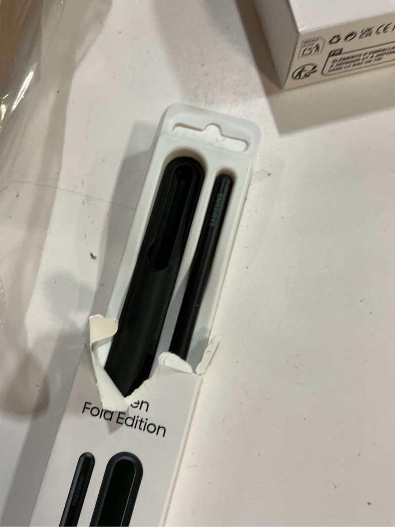 Condition photo showing New/Like New for Samsung Galaxy S Pen Fold Edition, Slim 1.5mm Pen Tip, 4,096 Pressure Levels, Included Carry Storage Pouch, Compatible Galaxy Z Fold 3 Phone Only, Black