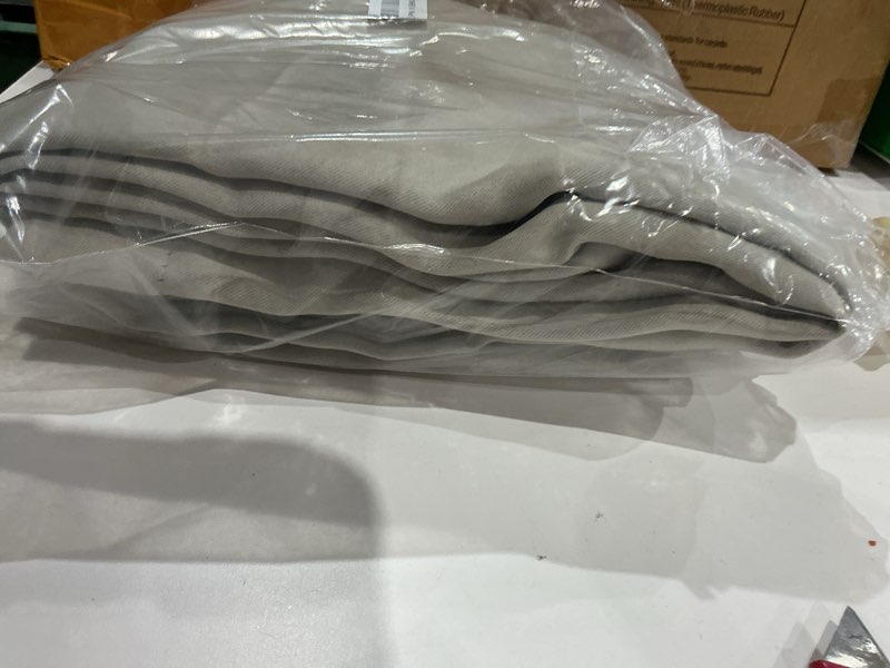 Condition photo showing Good Condition for miulee cobblestone blackout curtains for bedroom living room 63 inches long 2 panels, thermal insulated room darkening drapes solid grommet noise reduction light blocking window treatments 40x63 inch 40"w x 63"l (pack of 2) cobblestone