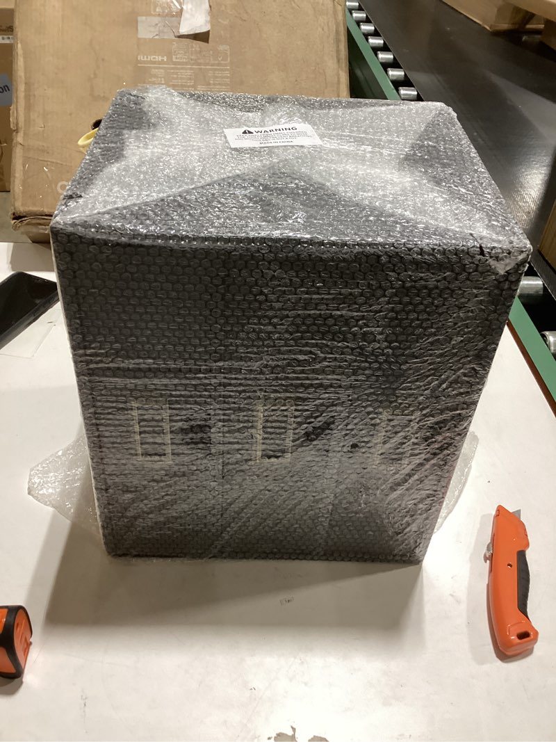 PACKGILO Wooden Storage Box Rustic Desktop Organizer with 3 Drawers Office Desk Accessories Shelf La