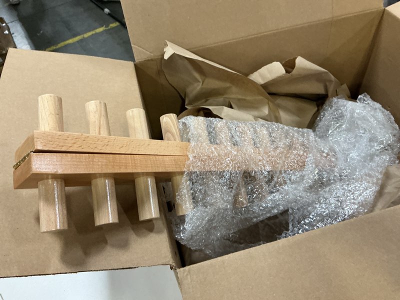 Condition photo showing Good Condition for MEKUTV Chunky-Blanket-Looms, Chunky-Yarn-Looms, Adjustable Size Hand Knitting Kit Beginner Friendly, Portabl with Sturdy Base for Handmade Craft Wood Yarn Spool Holders