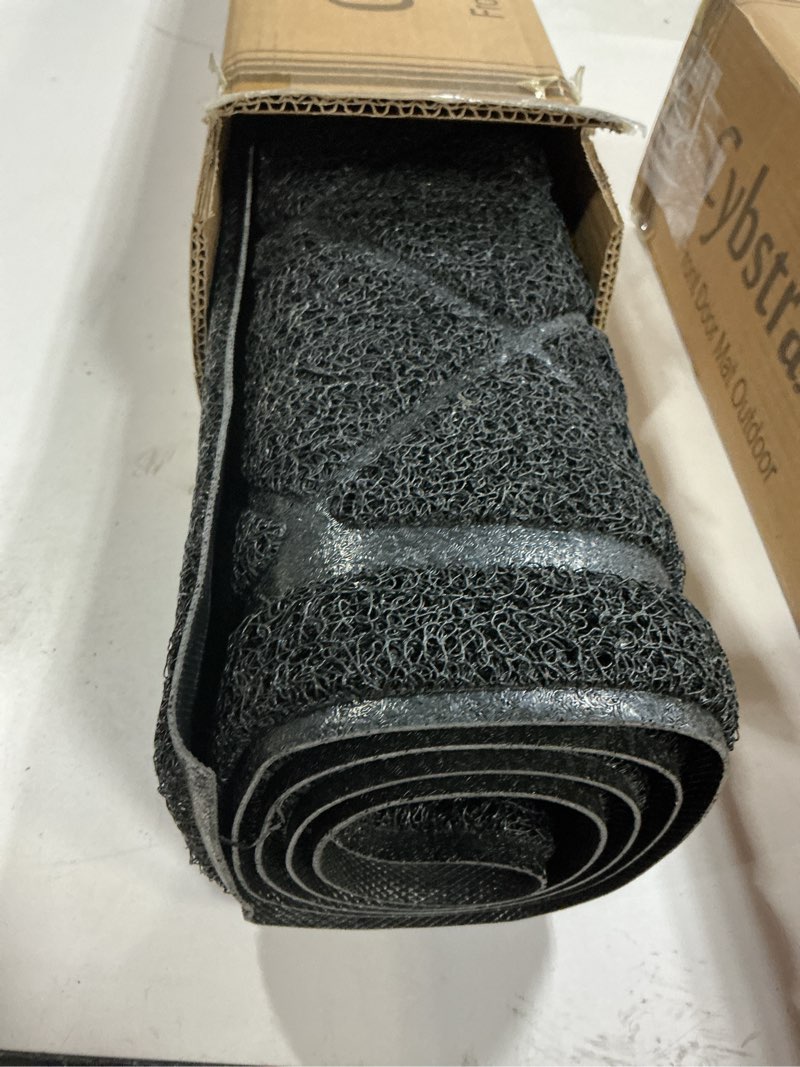 Condition photo showing Good Condition for Front Door Mat Indoor Outdoor Entrance, 24" x 48" All-Season Heavy Duty Waterproof Doormat, Non-Slip Absorbent Entryway Mat, Easy to Clean, Low Profile Commercial Floor Mat for Indoor Outdoor 24"x48" Black Diamond