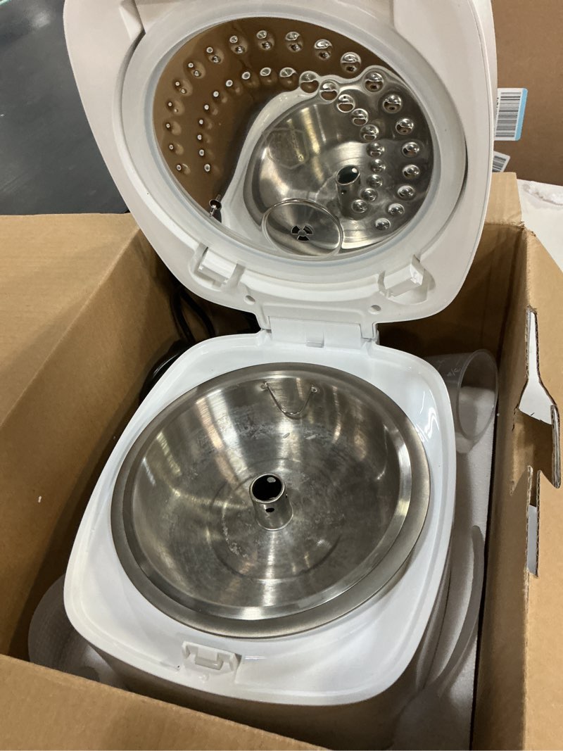 Condition photo showing Good Condition for OCTAVO Low Carb Rice Cooker, 5-Cup Uncooked Stainless Steel Inner Pot, Low Sugar Rice Maker with 24H Timer and Auto Keep Warm, Small Rice Maker LED Display, White Rice/Brown Rice/Grains/Oatmeal, Bead-blasted