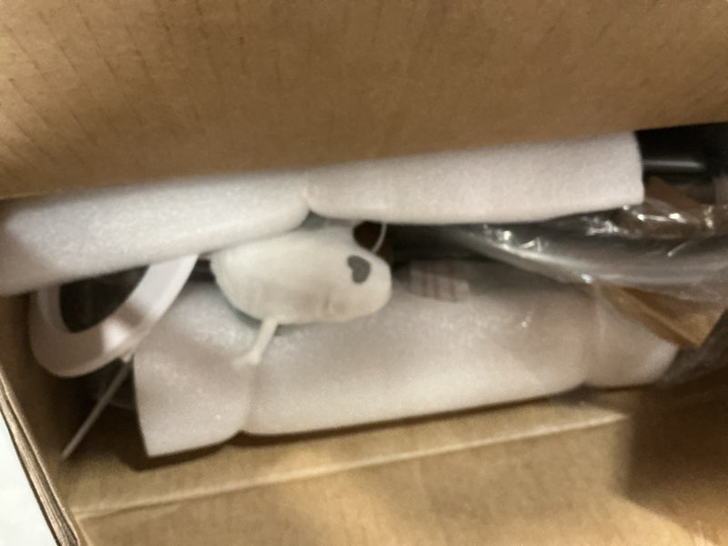 Condition photo showing Good Condition for Momcozy CocoSway Baby Swing for Infants to Toddler, 3D-Motion Electric Baby Swing with 6 Motions & 4-Speeds, Remote Control, Infant Swing with 8 Preset Lullabies for Baby Boy Girl Up to 20 lbs, Haze