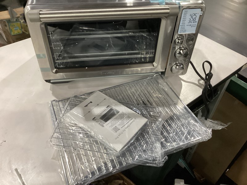 Condition photo showing As Is for *Not Tested*. Breville BOV900BSS Smart Oven Air Fryer Pro and Convection Oven, Brushed Stainless Steel